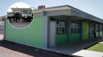 El plantel Cobaes 130  de La Conquista, en Culiacán, estrena cancha y oficinas administrativas 