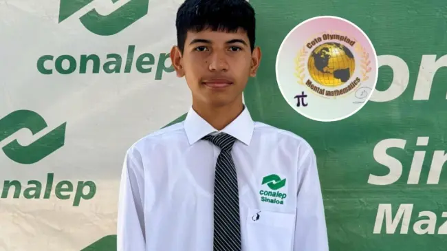 Jesús Fernando Anguiano fue el mejor de la competencia de Cálculo Mental. Foto: Cortesía