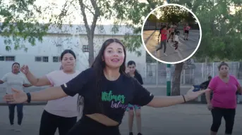 Lilian Estefany y su grupo de chicas “Fanny Fitness” le ponen ritmo y vida al parque de la colonia Toledo Corro en Culiacán