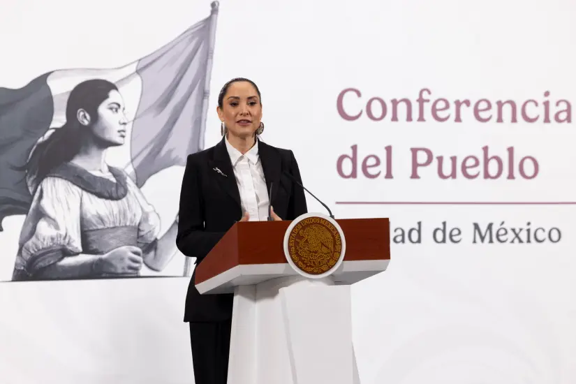 Curiel de Icaza dio el anuncio en La Mañanera del Pueblo. Foto: Gob. de México