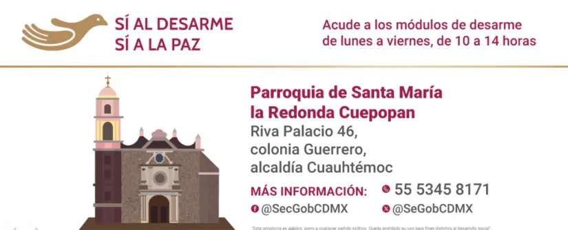 Módulo de desarme. Foto: cortesía Módulo de desarme. Foto: Cortesía.