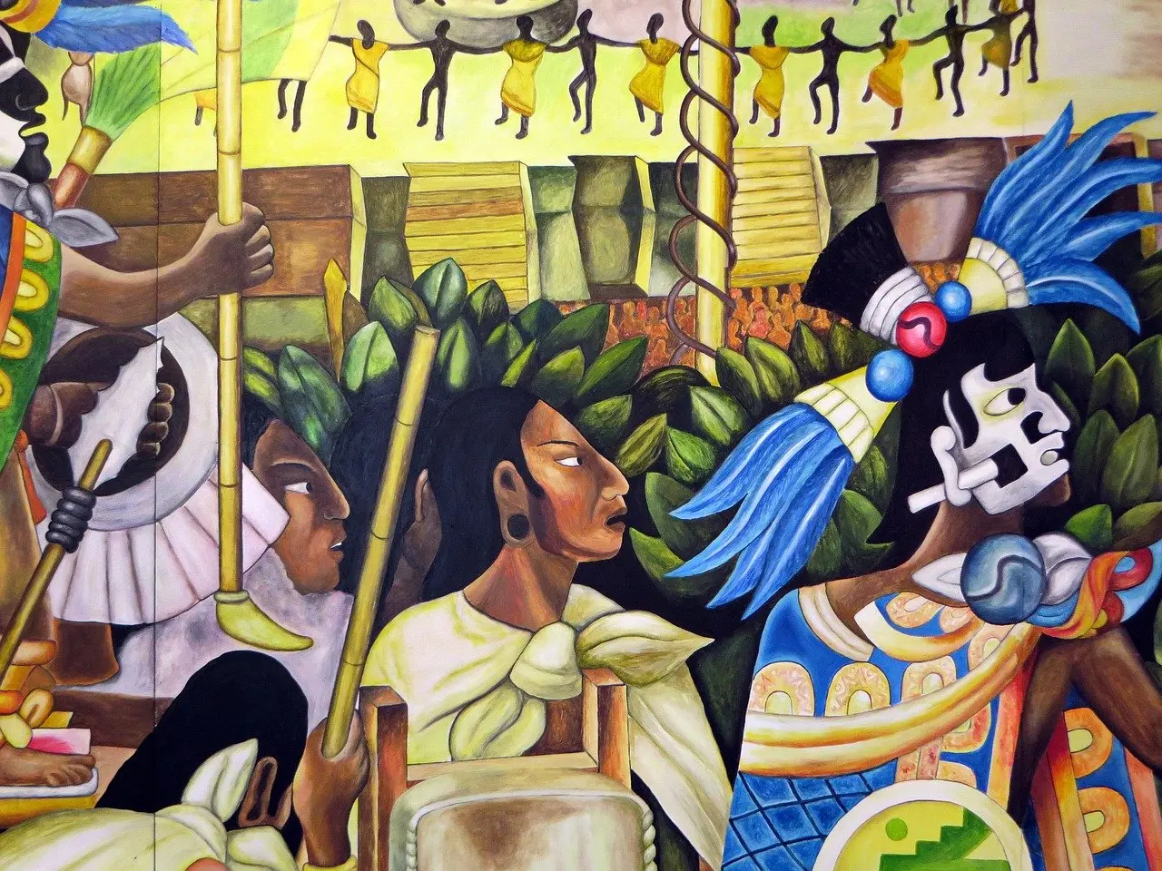 Mural tradicional en Puebla. Foto. Pixabay.