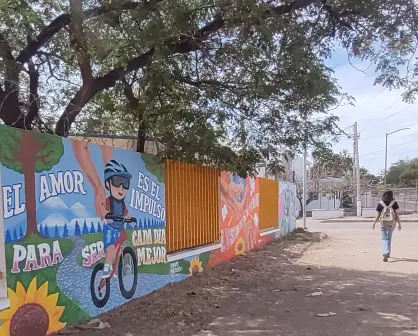 Murales que inspiran: mensajes de paz, amor y esperanza en primarias de la colonia 8 de Febrero en Culiacán