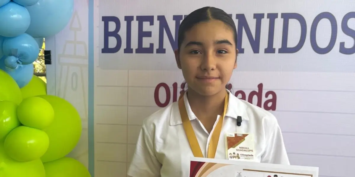 Nikoll Guadalupe Díaz Velázquez es el orgullo de su primaria Renato Vega Amador en Villaverde.