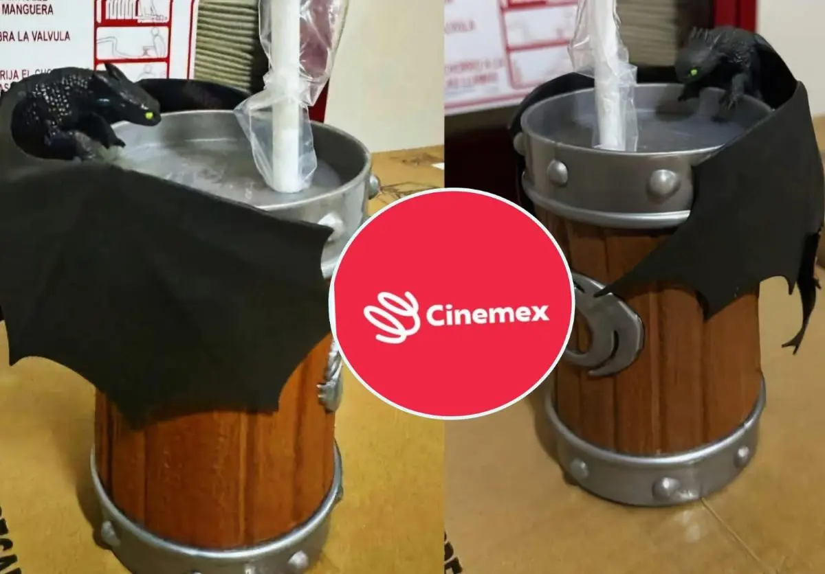 Los detalles de la disponibilidad del vaso Cómo Entrenar a tu Dragón en Cinemex. Foto: Coleccionables de Cine y Más