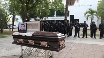 No se llevaron solo a un policía, se llevaron a un hermano del alma. Despiden con honor a Jorge Humberto Villegas, policía de la Unidad Preventiva en Culiacán
