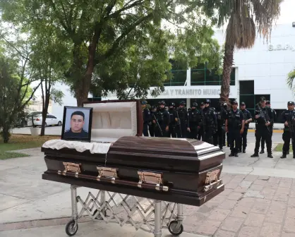 No se llevaron solo a un policía, se llevaron a un hermano del alma. Despiden con honor a Jorge Humberto Villegas, policía de la Unidad Preventiva en Culiacán