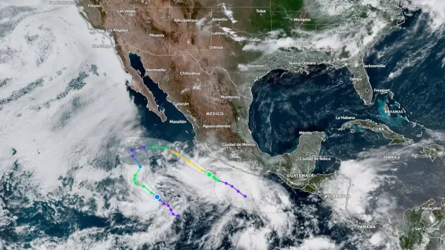 Conoce la trayectoria del huracán Barbara. Foto: NOAA