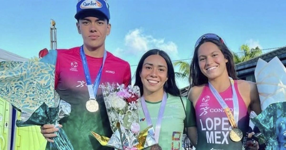 México brilló en el Panamericano de triatlón 2025. Foto: CONADE