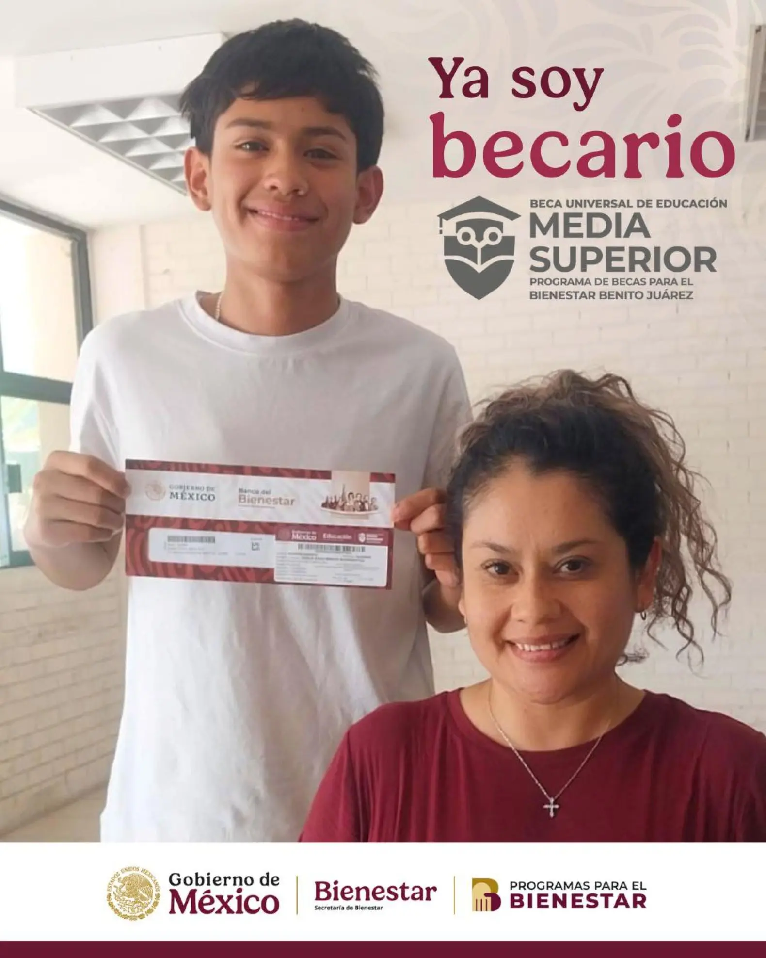 Pago de la Beca Benito Juárez de junio. Foto: Cortesía