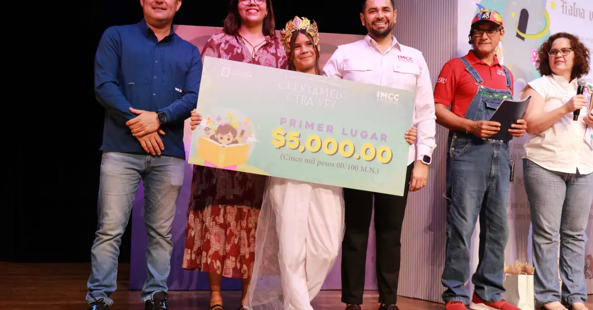 Con imaginación y carisma, Andrea conquista el primer lugar como cuentacuentos 2025 en Culiacán
