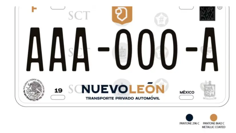 Placas de Nuevo León. Foto: Cortesía 
