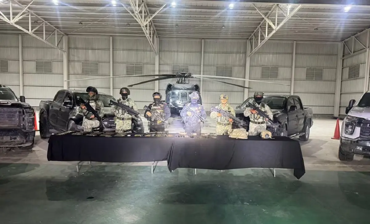 De momento no se reportan personas detenidas. Foto: Defensa