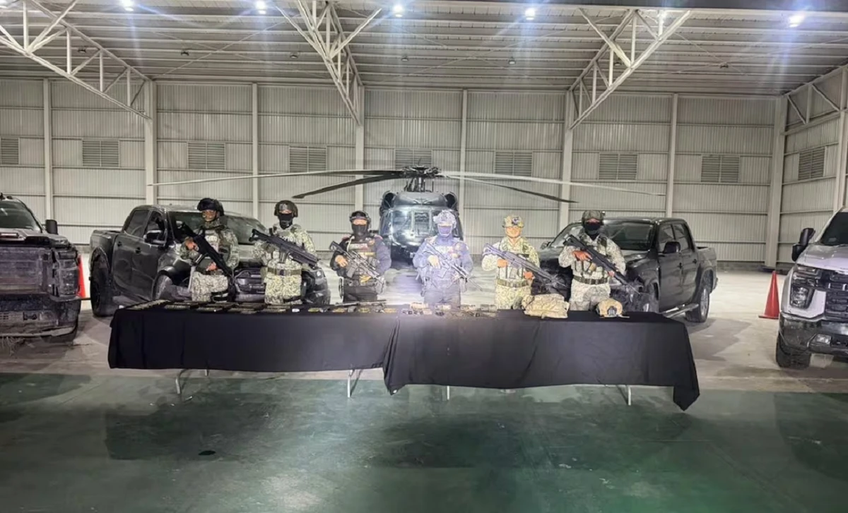 De momento no se reportan personas detenidas. Foto: Defensa