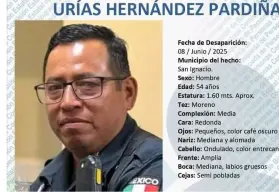 Reportan desaparición de Urías Hernández, subdirector operativo de San Ignacio