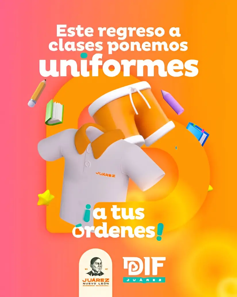 Programa Uniformes a tus Órdenes, en Juárez, Nuevo León. Foto: Cortesía. Programa Uniformes a tus Órdenes, en Juárez, Nuevo León. Foto: Cortesía.