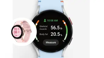 Smartwatch Samsung Galaxy Watch FE, resistente a la lluvia y con pantalla de cristal de zafiro