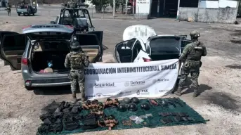 Elementos de seguridad decomisan armamento, equipo táctico y droga en  Culiacán