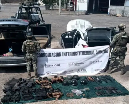 Elementos de seguridad decomisan armamento, equipo táctico y droga en  Culiacán