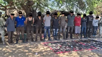 El Ejército Mexicano detiene a 12 hombres y aseguran armamento en Elota, Sinaloa