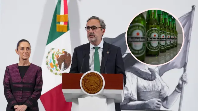 El CEO de Heineken hizo el anuncio en compañía de la presidenta Claudia Sheinbaum.
