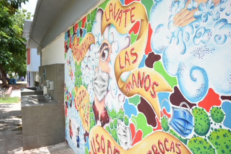 Mural COVID en la Técnica 90: un legado artístico tras el confinamiento en Culiacán