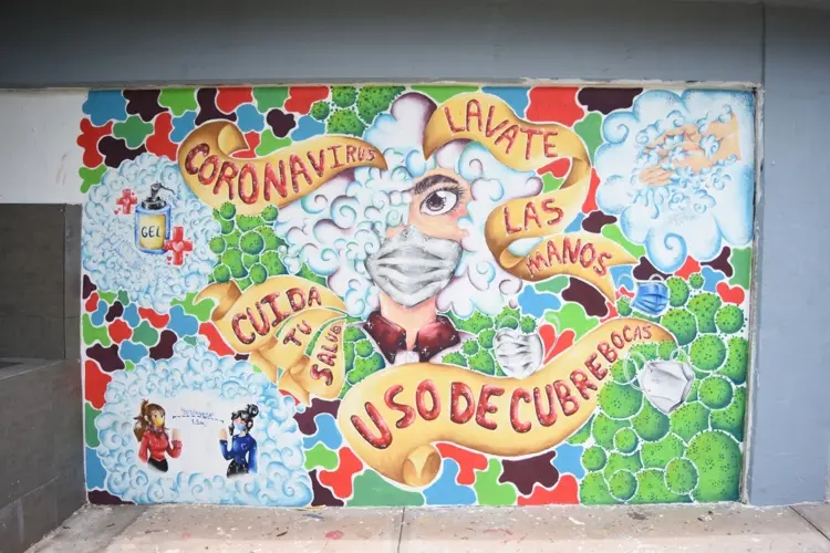 Mural COVID en la Técnica 90: un legado artístico tras el confinamiento en Culiacán
