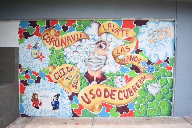 Mural COVID en la Técnica 90: un legado artístico tras el confinamiento en Culiacán