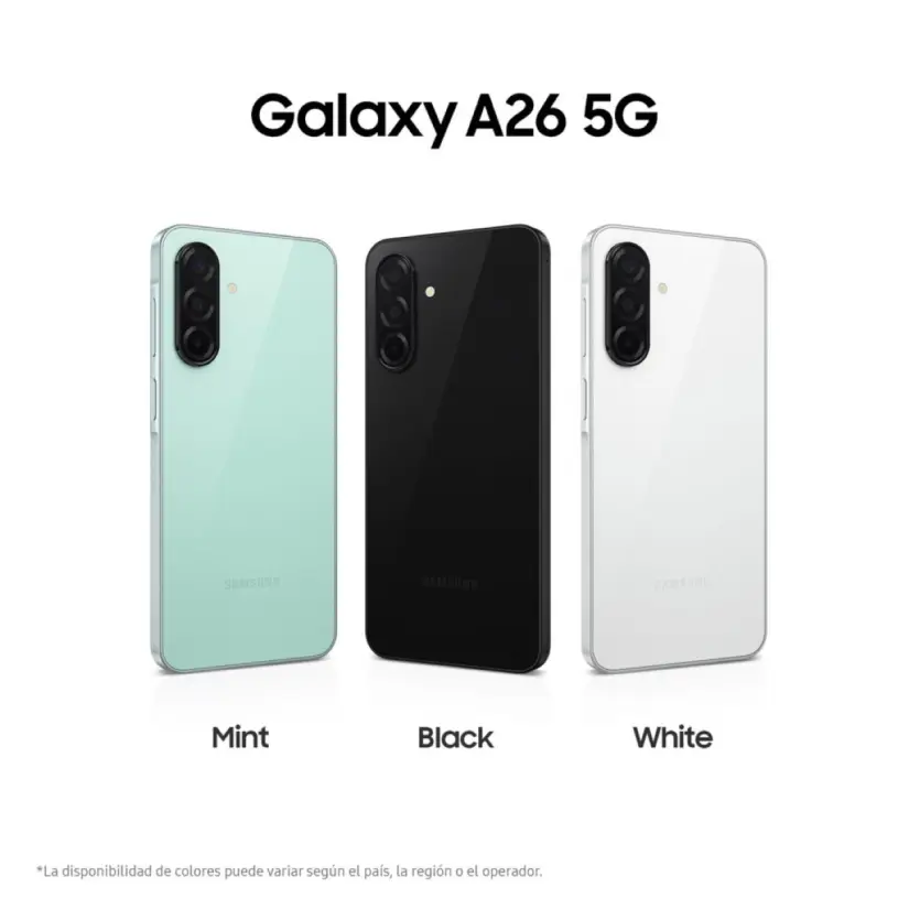 El Samsung Galaxy A26 incluye cámara principal de 50 megapíxeles El Samsung Galaxy A26 incluye cámara principal de 50 megapíxeles. Foto: Cortesía