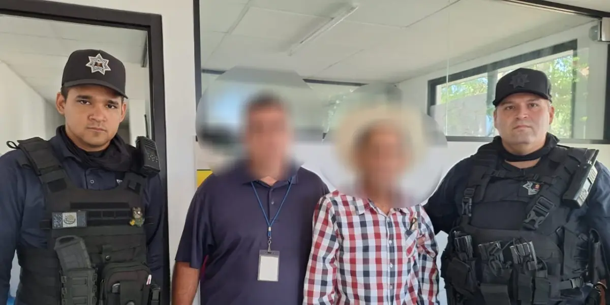 El adulto mayor ya se encuentra con su familia. Foto: SSPyTM