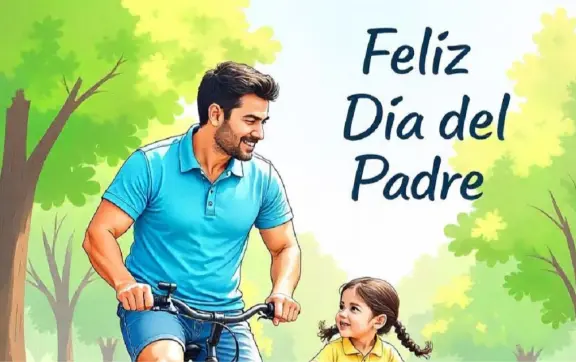 Día del Padre. Tarjetas de felicitación hechas con la IA para felicitar a papá en su día