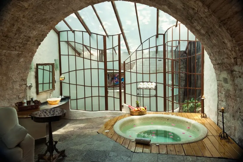 imagen recuadro Piscina privada de la Hacienda de San Gabriel de las Palmas