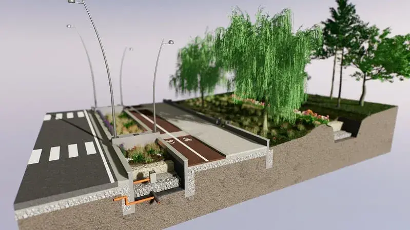 Proyecto Jardines de lluvia para complementaras las estructuras existentes en épocas de lluvia. Foto: Cortesía. Proyecto Jardines de lluvia para complementaras las estructuras existentes en épocas de lluvia. Foto: Cortesía.