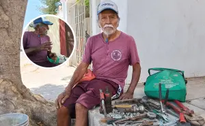 A sus 80 años, don Roberto se sostiene con trabajo digno en sector Humaya, Culiacán
