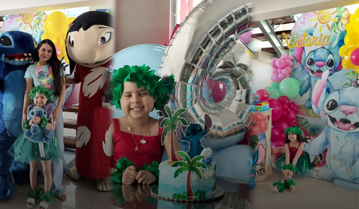 En Casa Valentina, Ana Victoria celebró un cumpleaños mágico junto a Lilo y Stitch