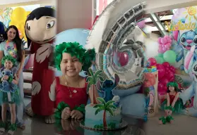 En Casa Valentina, Ana Victoria celebró un cumpleaños mágico junto a Lilo y Stitch