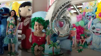 En Casa Valentina, Ana Victoria celebró un cumpleaños mágico junto a Lilo y Stitch