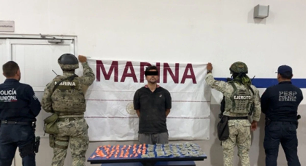 Detiene a 6 transgresores de la ley y decomisan droga en Cajeme, Sonora. Foto: cortesía