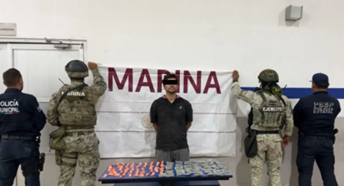 Detiene a 6 transgresores de la ley y decomisan droga en Cajeme, Sonora. Foto: cortesía