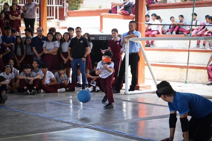 Golbol, emociones y conciencia: así vivieron estudiantes de Culiacán el programa Somos Inclusión. Foto: DIF Culiacán