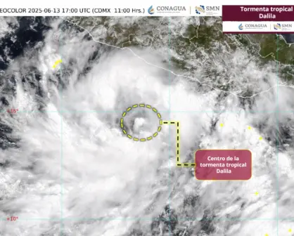 Se forma la tormenta tropical Dalila en costas de México: ¿qué estados afectará con lluvias y vientos fuertes?