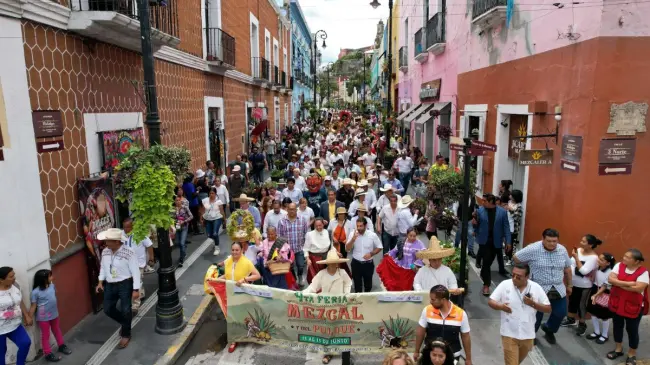 Feria del Mezcal y Pulque 2025 en Atlixco. Foto; Cortesía