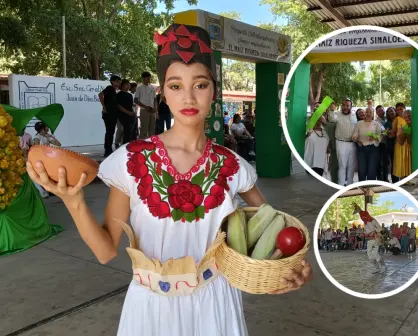 Alumnos de la Secundaria No.5 de El Palmito en Culiacán destacan la riqueza del maíz durante feria gastronómica