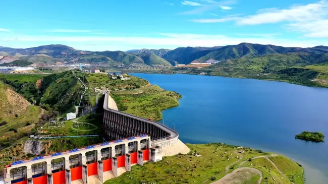 Así se encuentra el nivel de las presas de Baja California. Foto: Cortesía