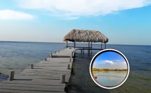 La playa de Yucatán que cuando es marea se vuelve en una isla