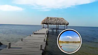 La playa de Yucatán que cuando es marea se vuelve en una isla
