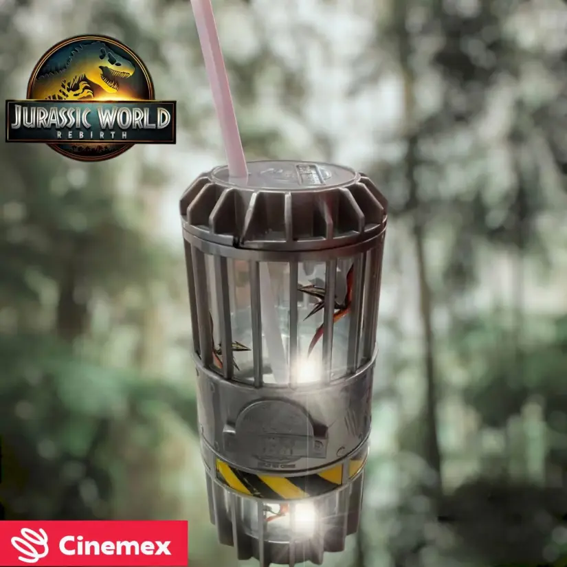 Sin confirmar el precio del Vaso de Jurassic World: Rebirth de Cinemex Sin confirmar el precio del Vaso de Jurassic World: Rebirth de Cinemex. Foto: Coleccionables de Cine y Más