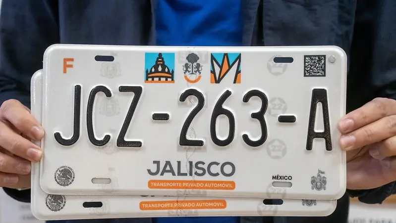Placas de Jalisco. Foto: Gobierno de Jalisco Placas de Jalisco. Foto: Gobierno de Jalisco