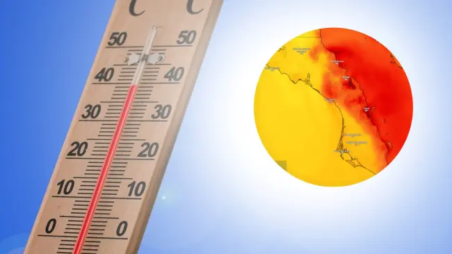 Durante la canícula se registran temperaturas por encima de los 45 grados.