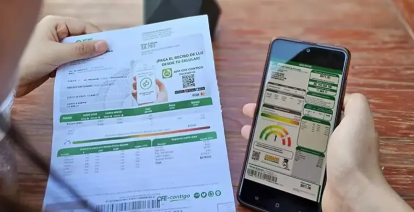 Como solicitar tu recibo digital de CFE. Foto: Cortesía